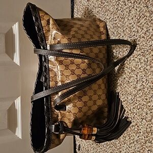 GUCCI COATED CANVAS TOTE